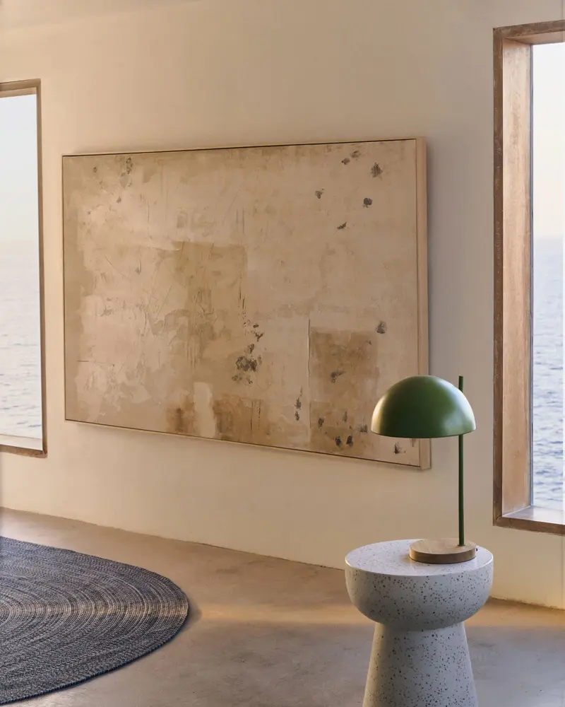 Quadro astratto Silpa beige scuro 200 x 120 cm