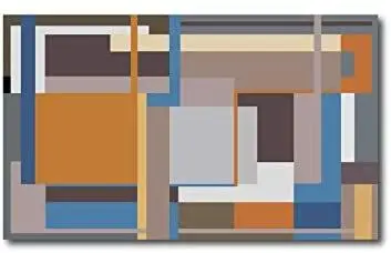 Quadro in stile geometrico moderno, 100 x 60 cm. High quality classy design.