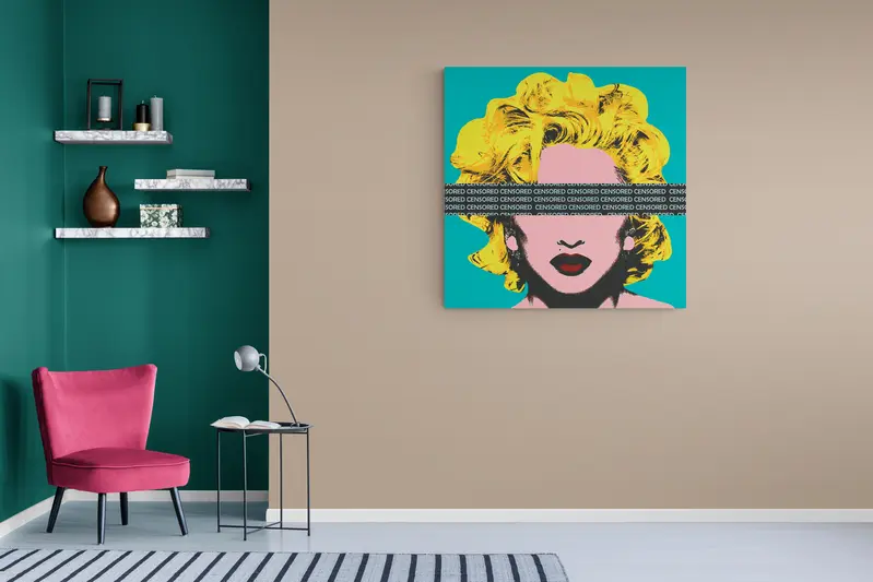 Quadro Marlyn Censored. Popart Andy Warhol