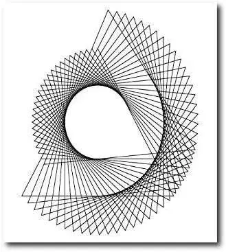 Quadro Moderno in stile geometrico. 70 x 70 cm. Abstract Architecture Design.