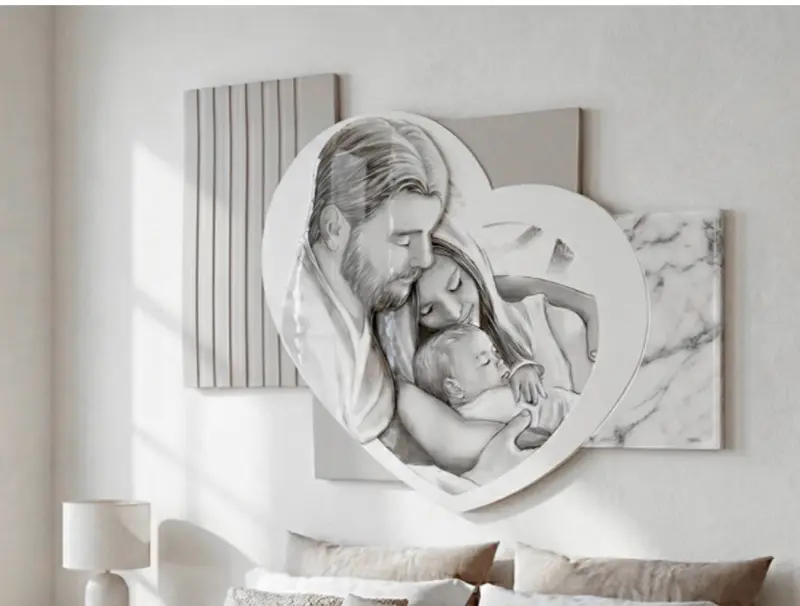 QUADRO SAG 72 Artidea 90x74cm Tortora