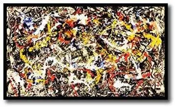 Quadro su tela 100 x 60 cm. Pollock. Arte astratta, dipinti d'autore.
