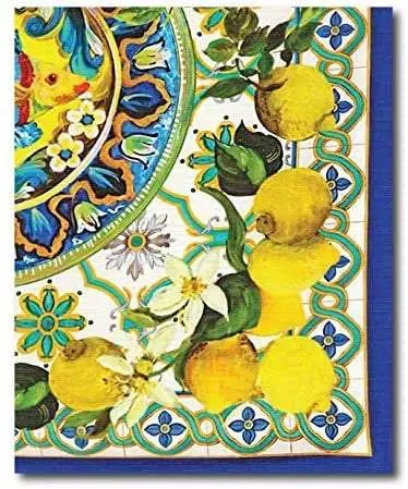 Quadro su tela, 30 x 37 cm. Decorazioni tipiche siciliane. Sicilian art design.