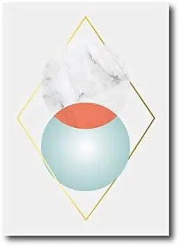 Quadro su tela, 50 x 70 cm. Stile Geometrico. Classy modern design.