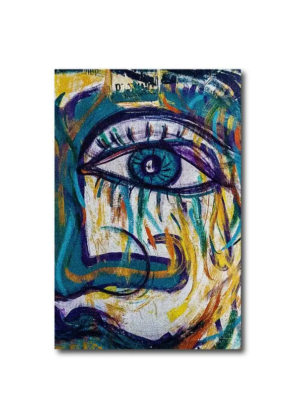 Quadro su tela 60 x 90 cm. "Eye you". Arte astratta. Colorful design.