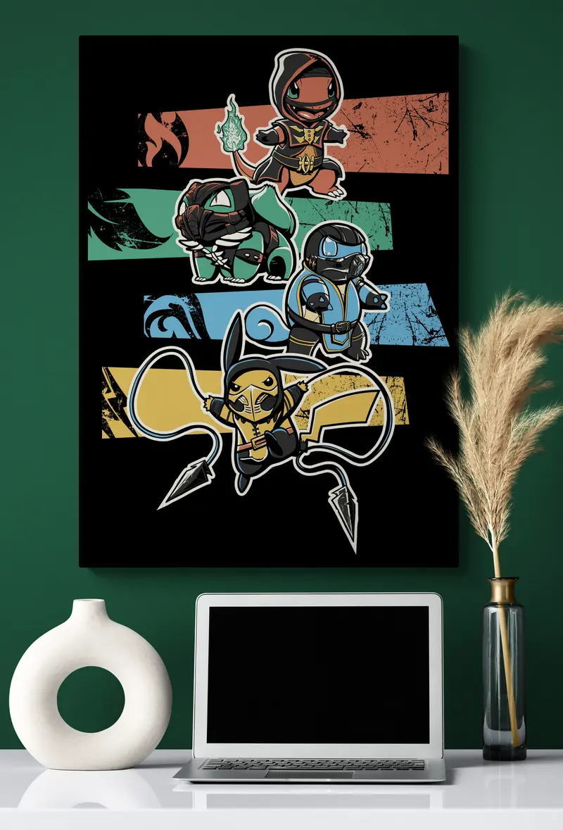 QUADRO SU TELA, ICON, POKEMON (Copia)