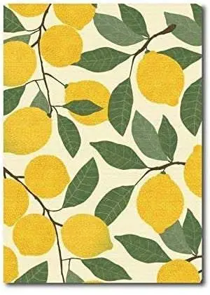 Quadro su Tela. Limoni di Sicilia 40 x 57 cm. Sicilian vintage design.