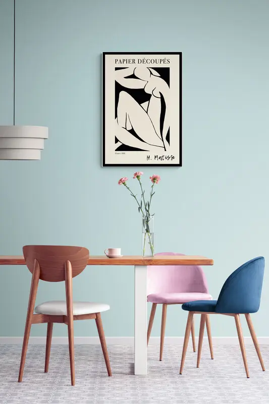 Quadro su tela Matisse Papier Decupes, opere d' autore , vintage retrò