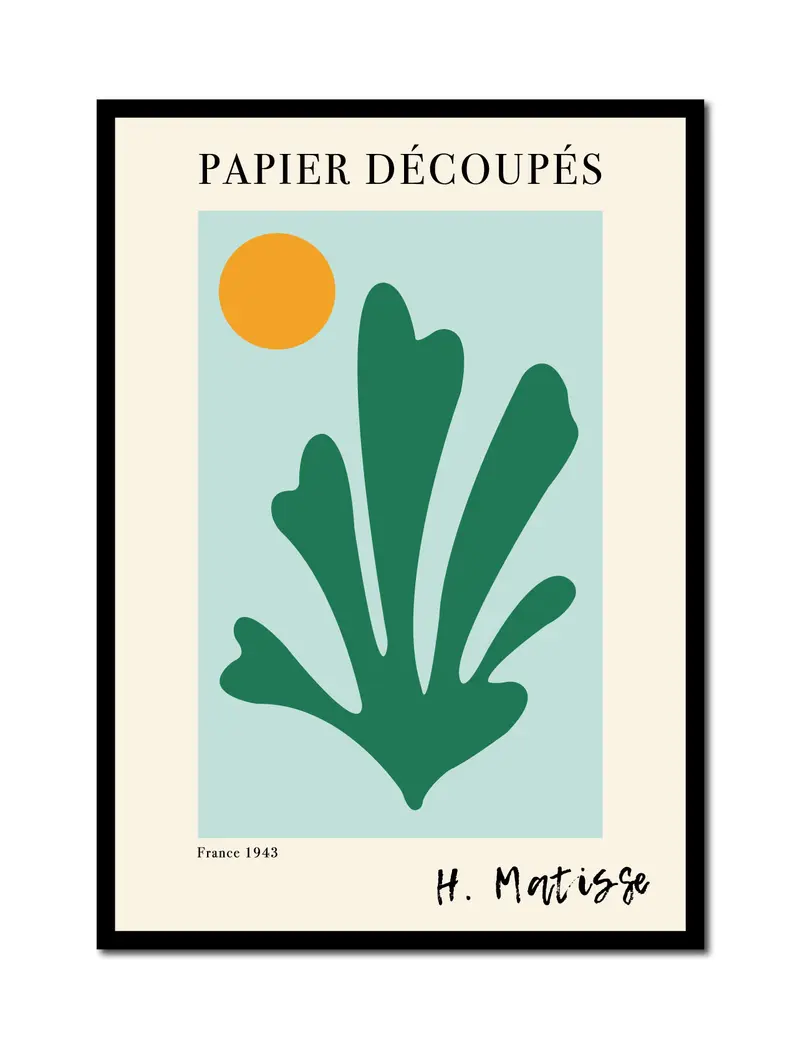 Quadro su tela, Matisse. Parigi vintage poster. Quadri d' autore.