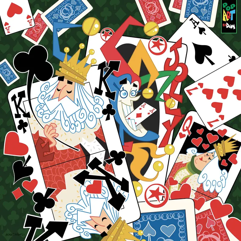 Quadro su tela PopArtByDom Carte Matte