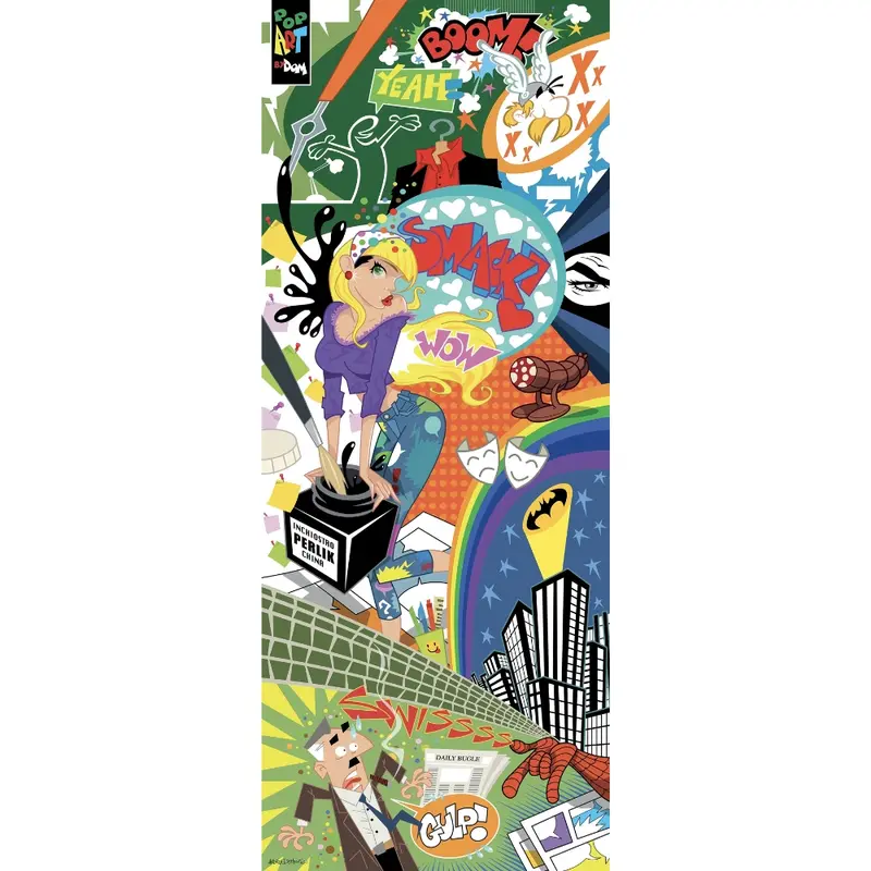 Quadro su tela PopArtByDom i Love Comics