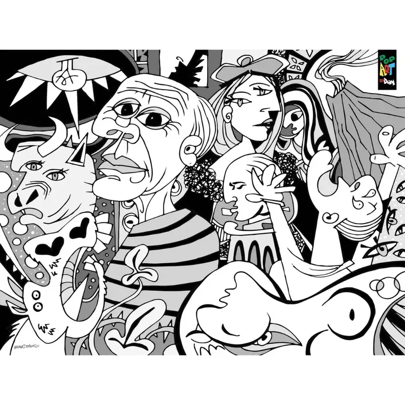 Quadro su tela PopArtByDom Pop Picasso