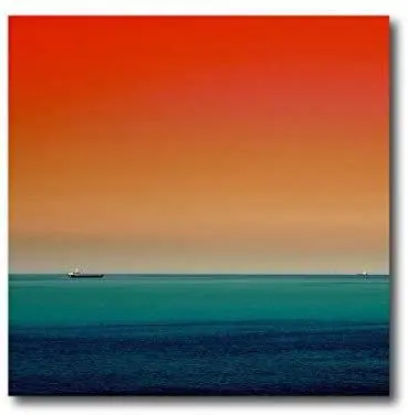 Quadro su Tela Tramonto. Minimal sunset.