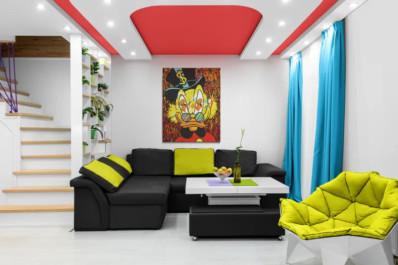 Quadro su tela Uncle Scrooge , Pop art, Street art . Varie misure.