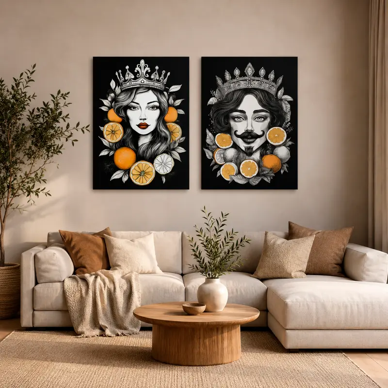 Quadro Testa di Moro Kalsa "Love is Love"