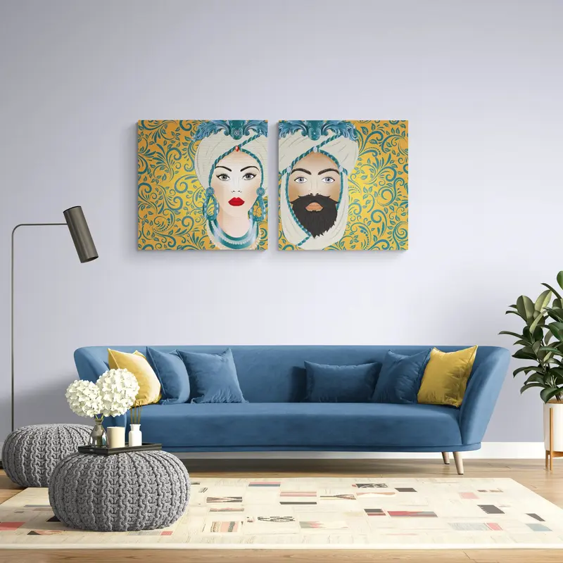 Quadro Teste di Moro Kalsa – Helios Oro