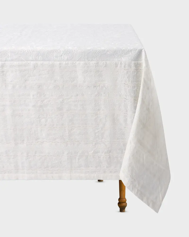Ralph Lauren Home x Cabana, Williston Embroidered Tablecloth, Square