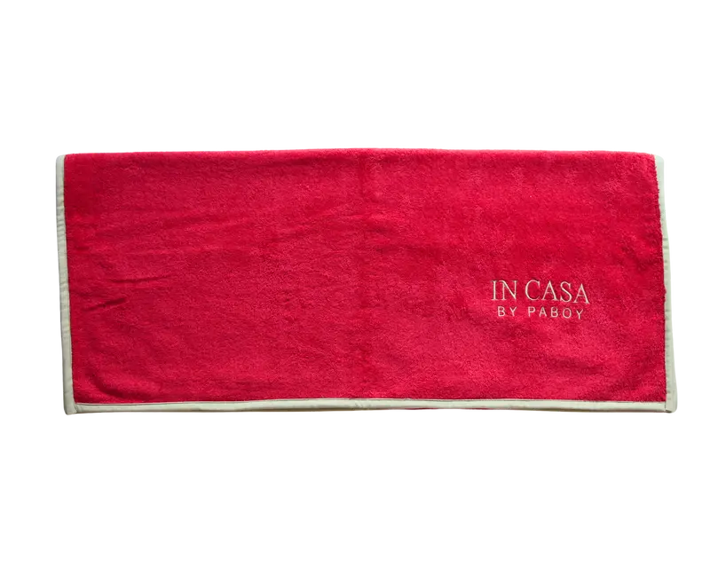 Raspberry and Mint Green Beach Towel
