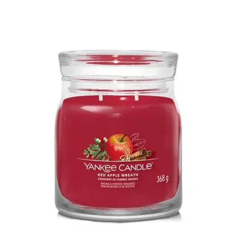 RED APPLE WREATH -Signature - Yankee Candle- Giara Media - NATALE