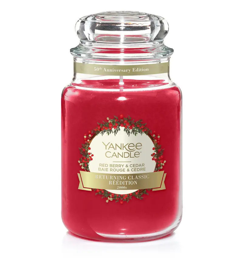 RED BERRY & CEDAR -Yankee Candle- Giara Grande
