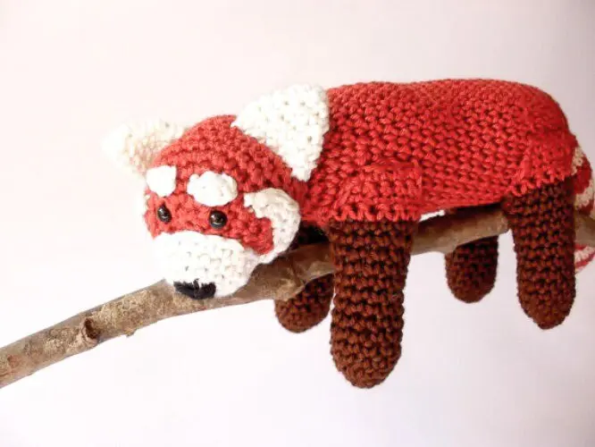 Red panda stuffed plush toy