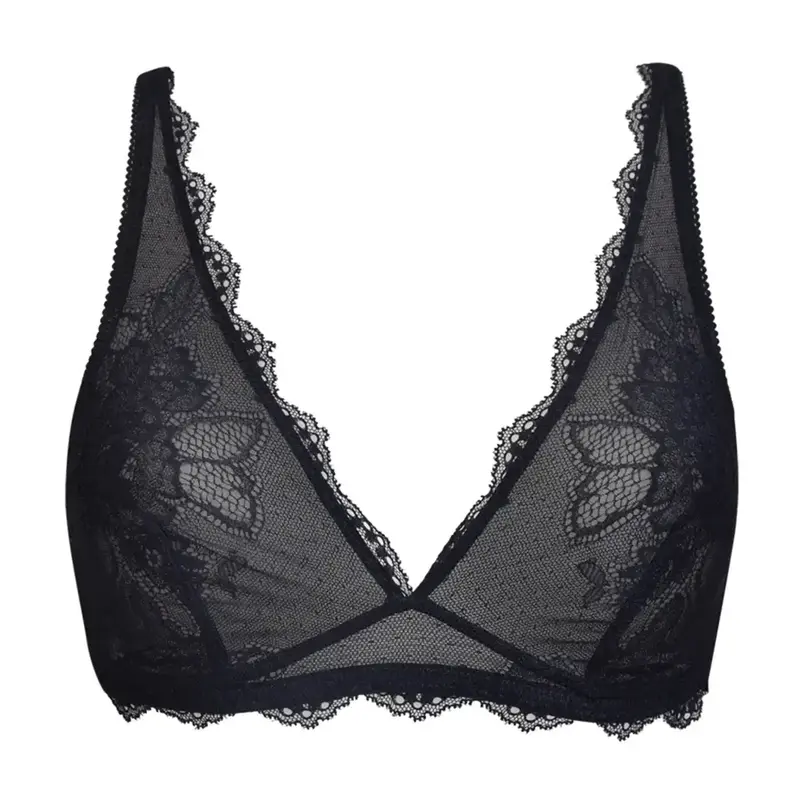 Reggiseno donna a triangolo senza ferretto e senza imbottitura in pizzo Alchimia | Verdissima