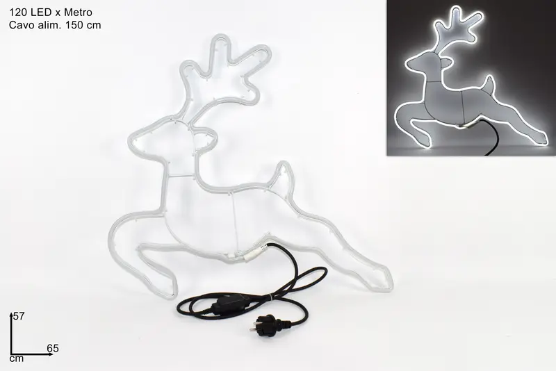 RENNA LUMINOSA NEON BIANCO FREDDO