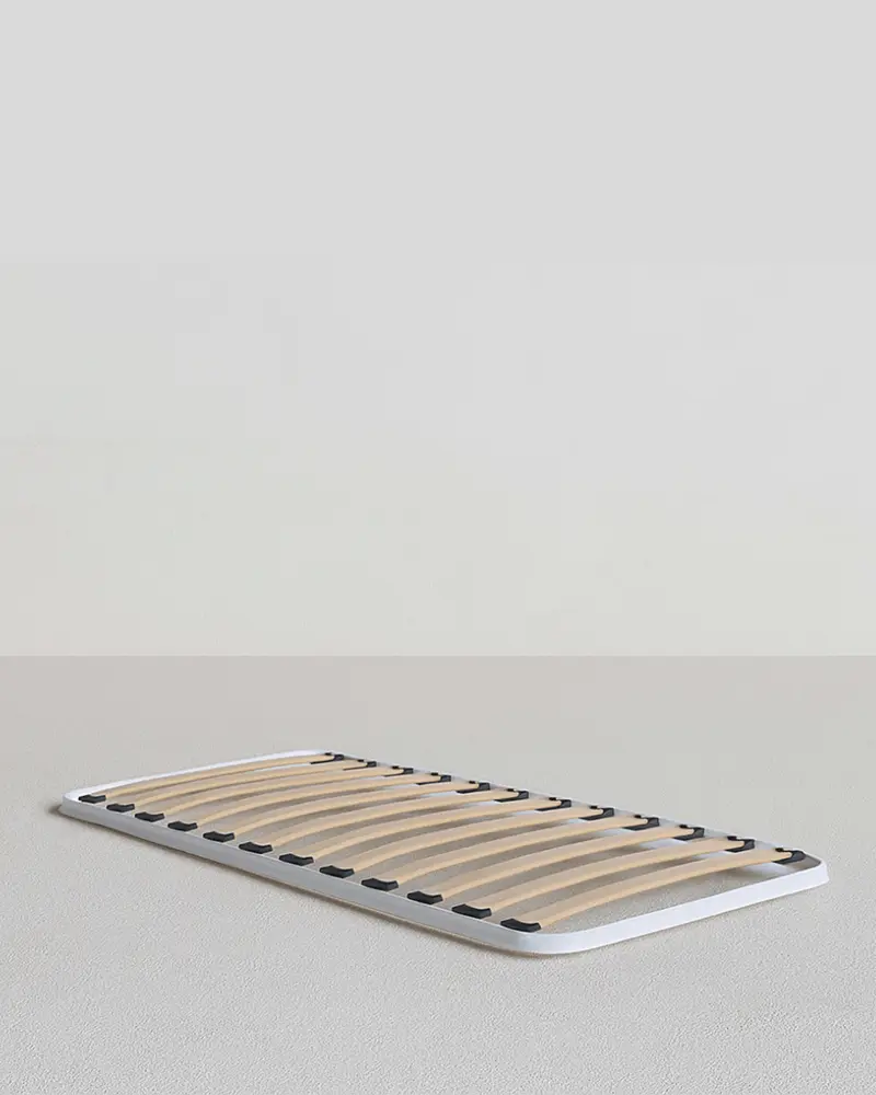 Rete Marlin – singolo 80 x 192 – 12 doghe da 6,5 cm – Struttura in metallo grigio