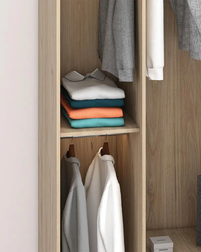 Ripiano Personalizzabile per Armadi - Uso Versatile per Vestiti e Scarpe - Colori Virginia, Betulla, Olmo - 45cm x 52cm