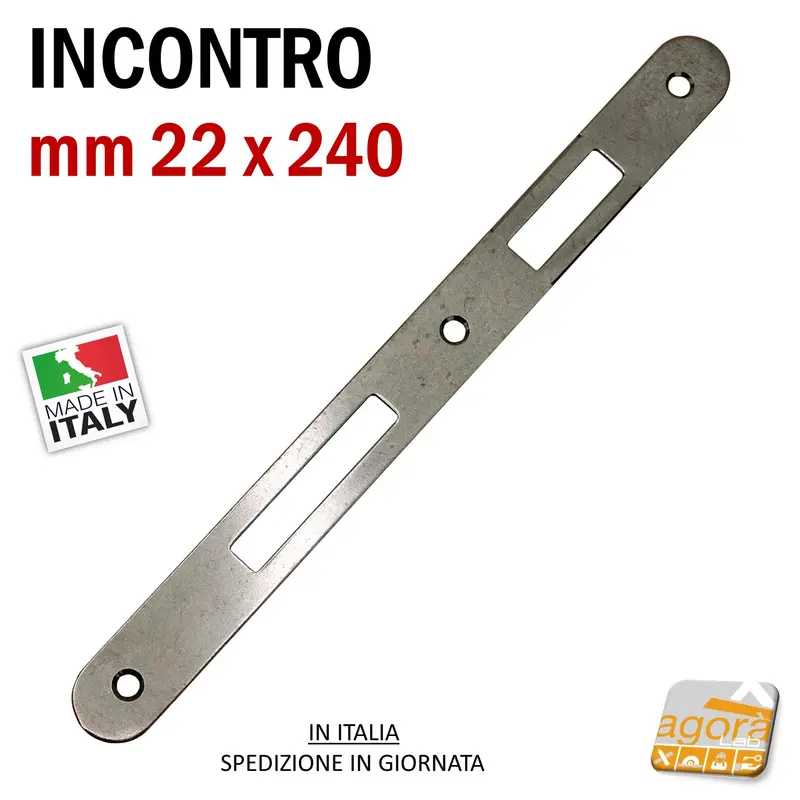 Riscontro Gaccia 140 Bonaiti 240x22 Bronzo x Serrature 540T Contropiastra Serratura