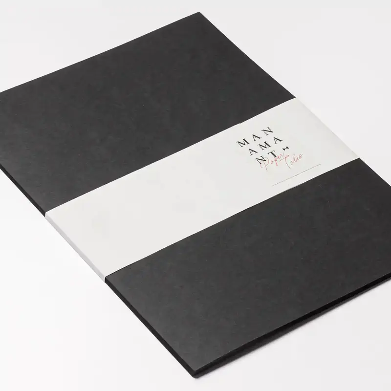 Risma da 30 fg A4 di Cartone Nero liscio - 350gsm