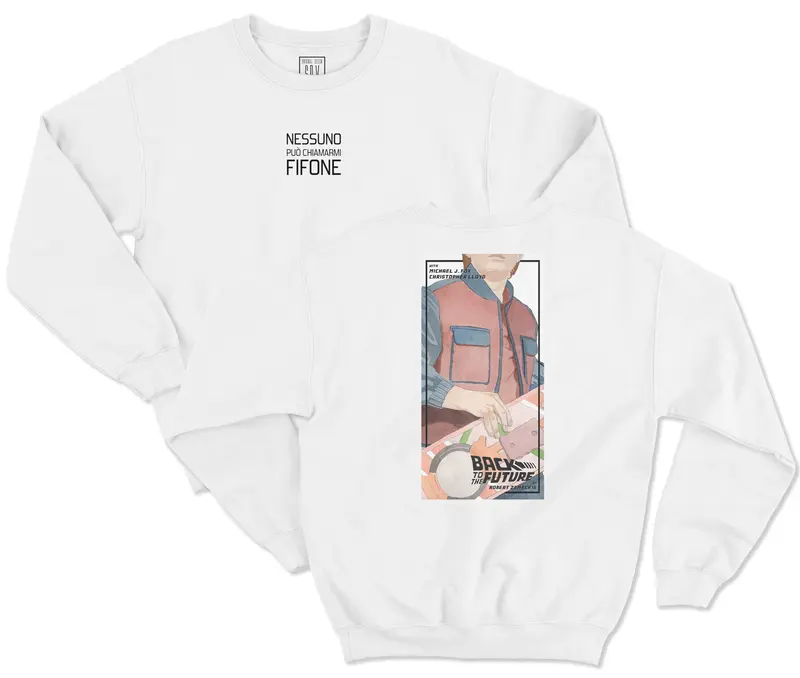 RITORNO AL FUTURO SCRIPT CREWNECK