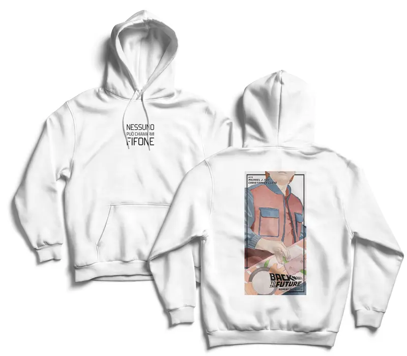 RITORNO AL FUTURO SCRIPT HOODIE