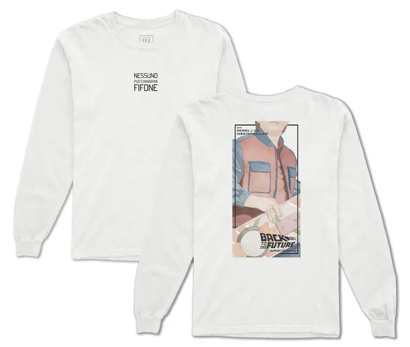 RITORNO AL FUTURO SCRIPT LONG SLEEVES