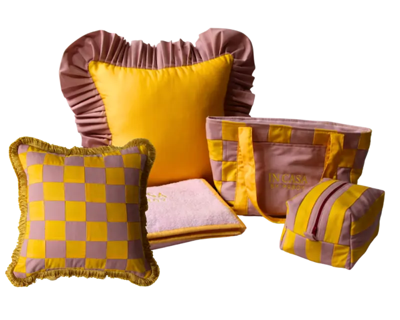Rose Pink and Yellow Full Summer Set