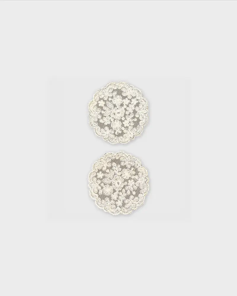 Rose Silk Lace Coasters (Set of 2)