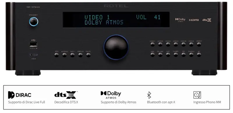 Rotel RSP-1576 MKII - Preamplificatore/Processore AV