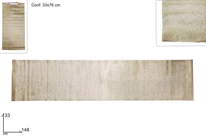 RUNNER 148X33 DECORATO ORO