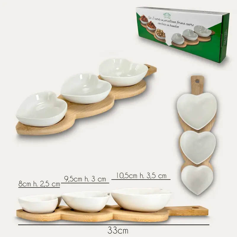 S/3 CIOTOLE CON VASSOIO 956104
