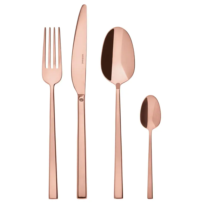 SAMBONET - ROCK PVD COPPER SERVIZIO POSATE X6 PEZZI 24