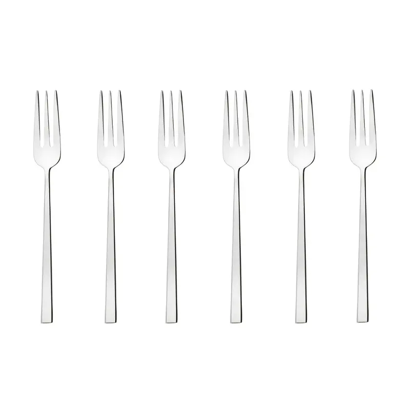 SAMBONET " ROCK" SET 6 FORCHETTE DOLCE ACCIAIO INOX 18/10