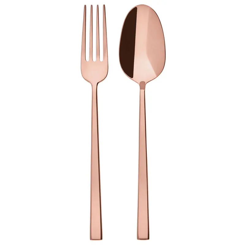 SAMBONET - SET 2 POSATE SERVIRE ROCK PVD COPPER