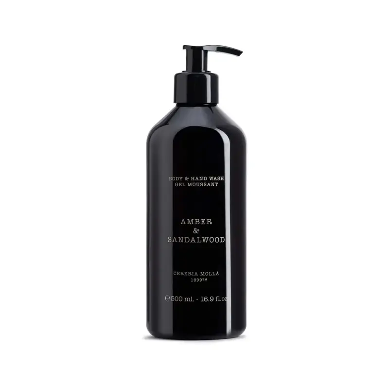 Sapone mani e corpo Amber & Sandalwood 500 ml | Cereria Molla 1899