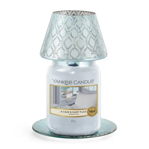 SAVOY -Yankee Candle- Paralume e Piatto Grande Blu