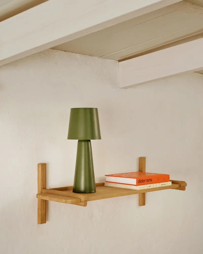 Scaffalatura modulare Sitra 1 mensola legno massiccio di rovere naturale 110 cm