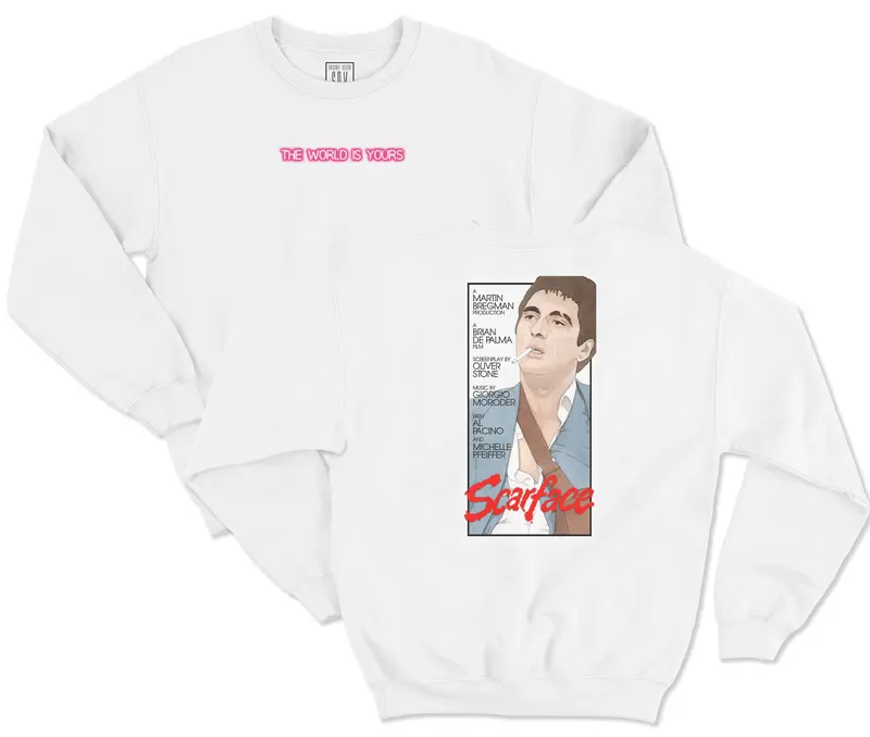 SCARFACE SCRIPT CREWNECK