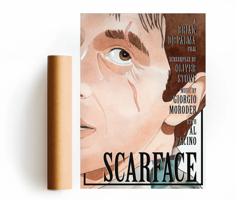 SCARFACE STAMPA D'ARTE