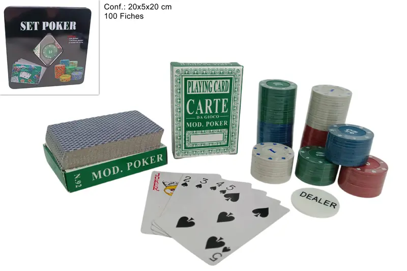 SCATOL GIOC POKER C/CARTE2018068 CCEDIL