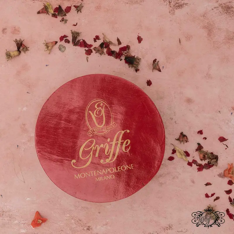 Scatola in legno rosso Griffe Montenapoleone