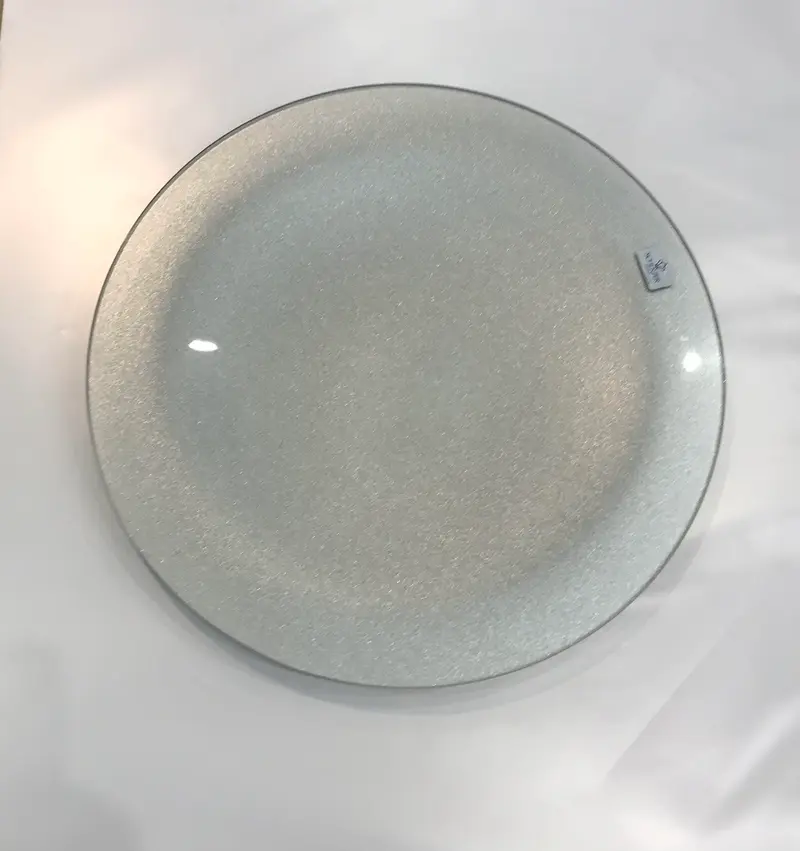 SCHERZER SOTTOPIATTO ARGENTO VETRO CM 34 SET 2 PEZZI (UNA COPPIA)